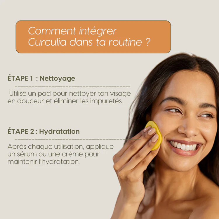Cotons Nettoyants & Exfoliants Éclaircissants au Curcuma™