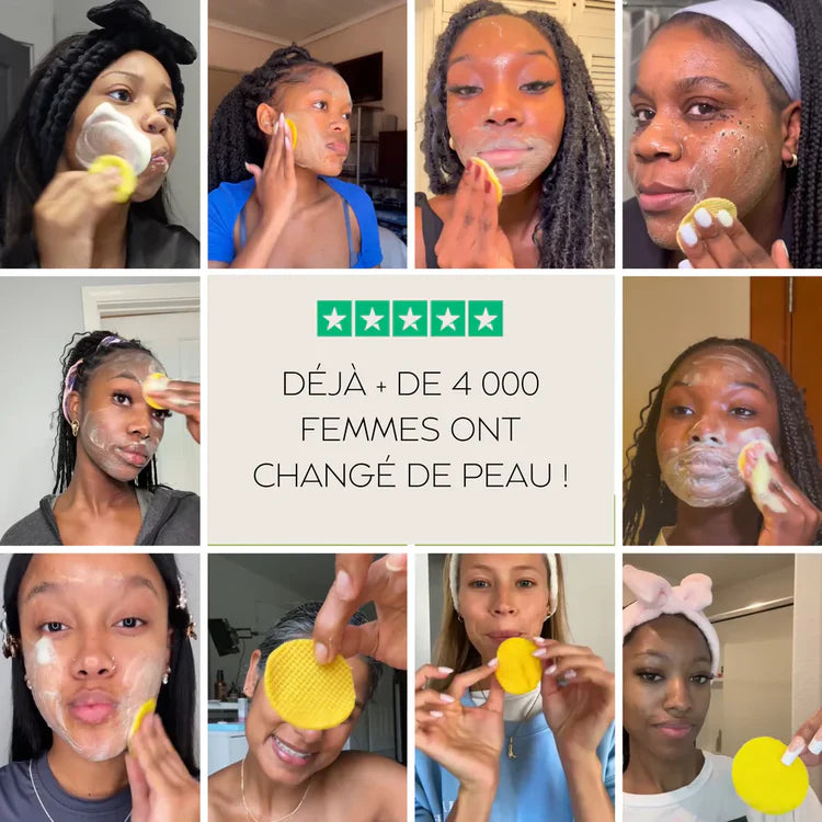 Cotons Nettoyants & Exfoliants Éclaircissants au Curcuma™