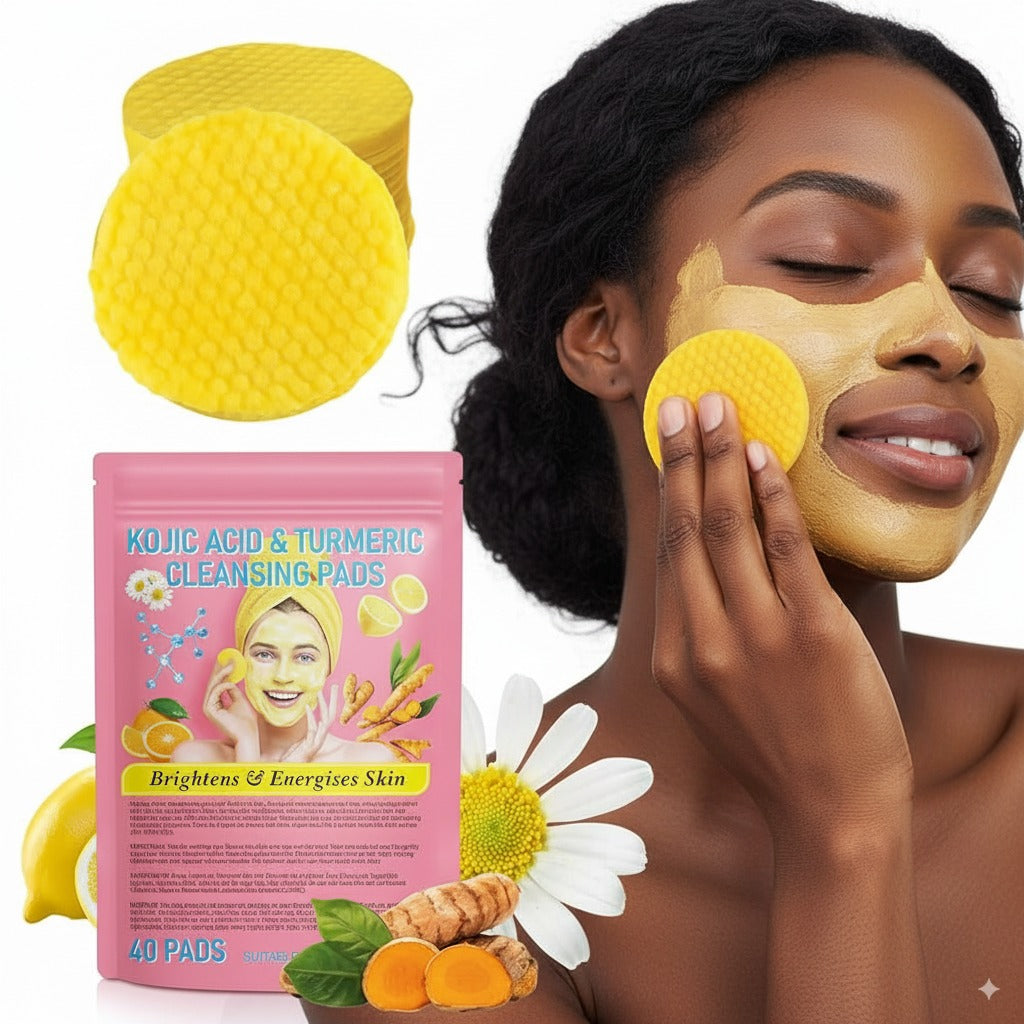 Cotons Nettoyants & Exfoliants Éclaircissants au Curcuma™