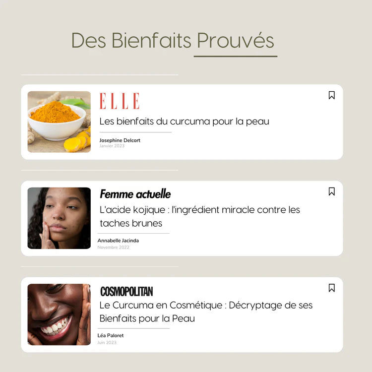 Cotons Nettoyants & Exfoliants Éclaircissants au Curcuma™
