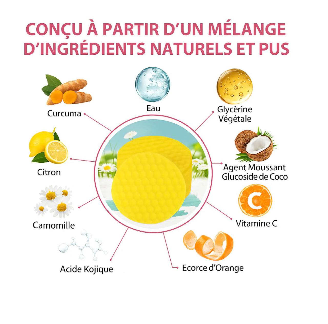 Cotons Nettoyants & Exfoliants Éclaircissants au Curcuma™