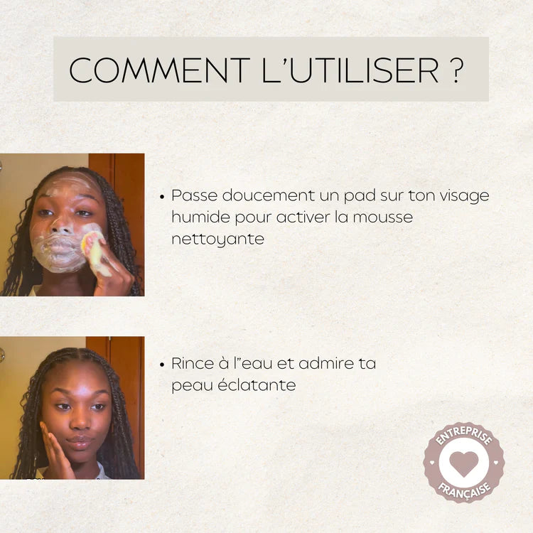 Cotons Nettoyants & Exfoliants Éclaircissants au Curcuma™